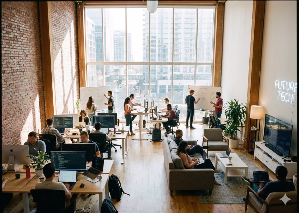 Sala comercial Campinas empresa tecnologia